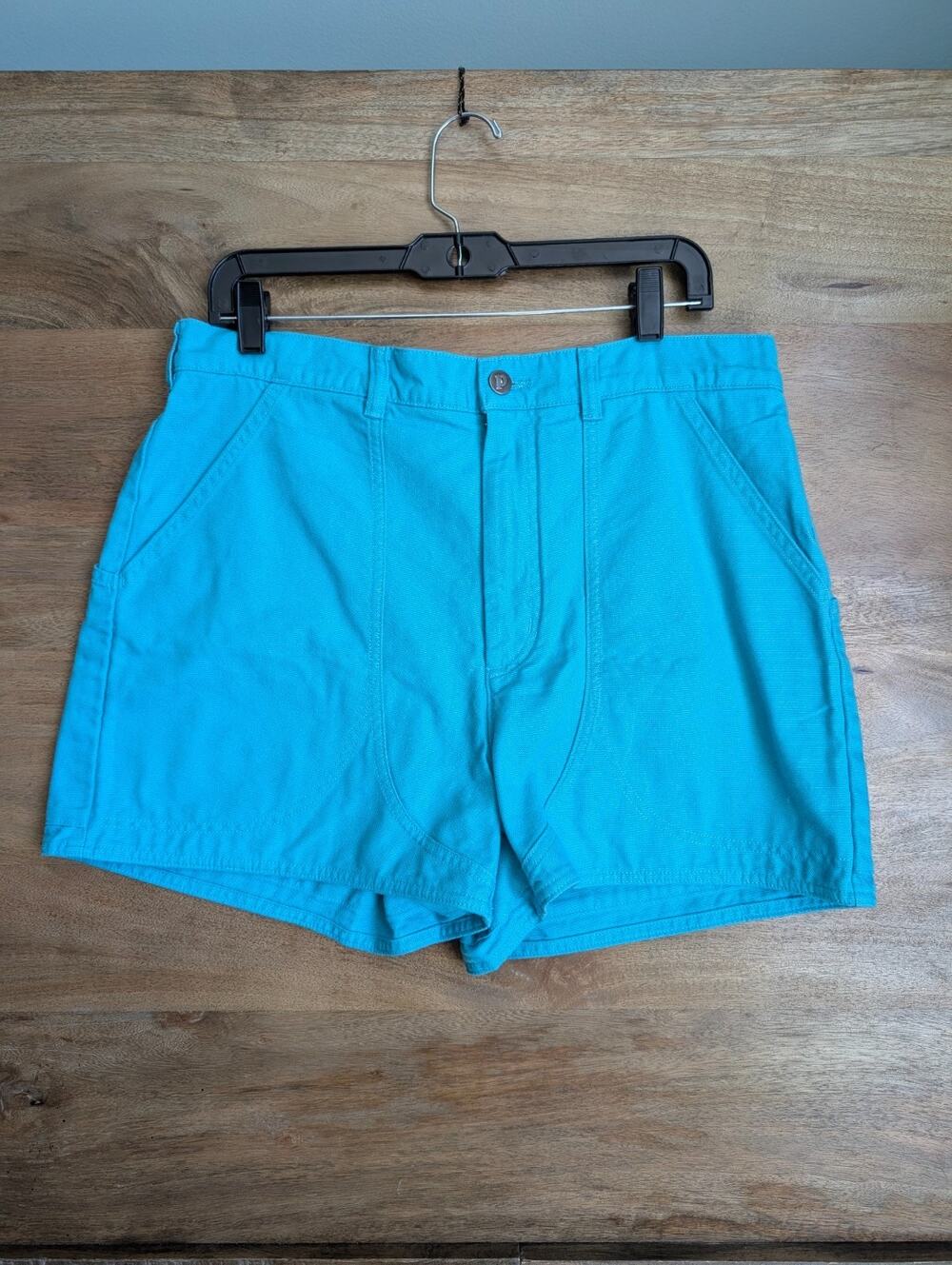 NWT Patagonia Regenerative Org Cotton Stand Up Shorts Womens 14 Subtidal Blue